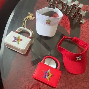 Mini purses and hats